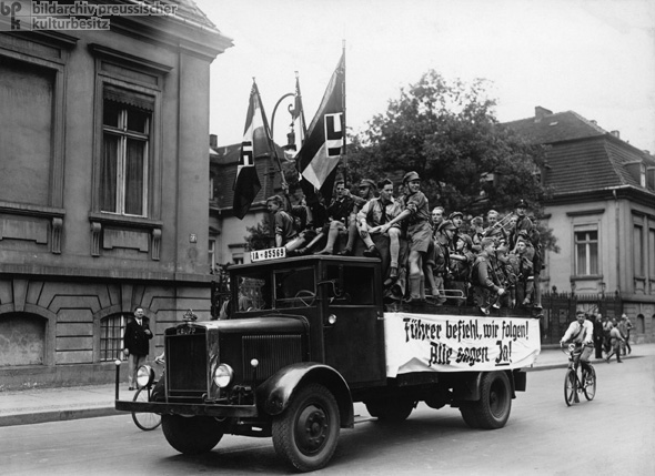 Hitler Youth on the Occasion of the Referendum on the Merging of the Offices of Reich President and Reich Chancellor (August 19, 1934)